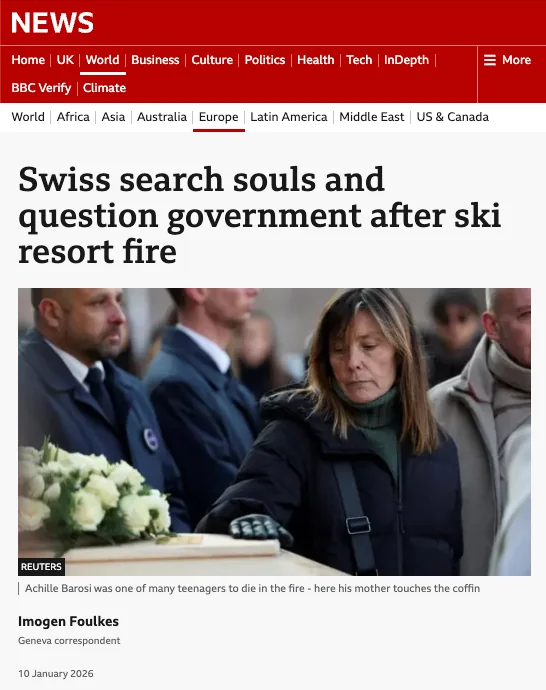 BBC — Swiss fire
